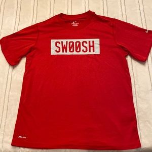 Boys Nike Large Dri- Fit T-Shirt in Red